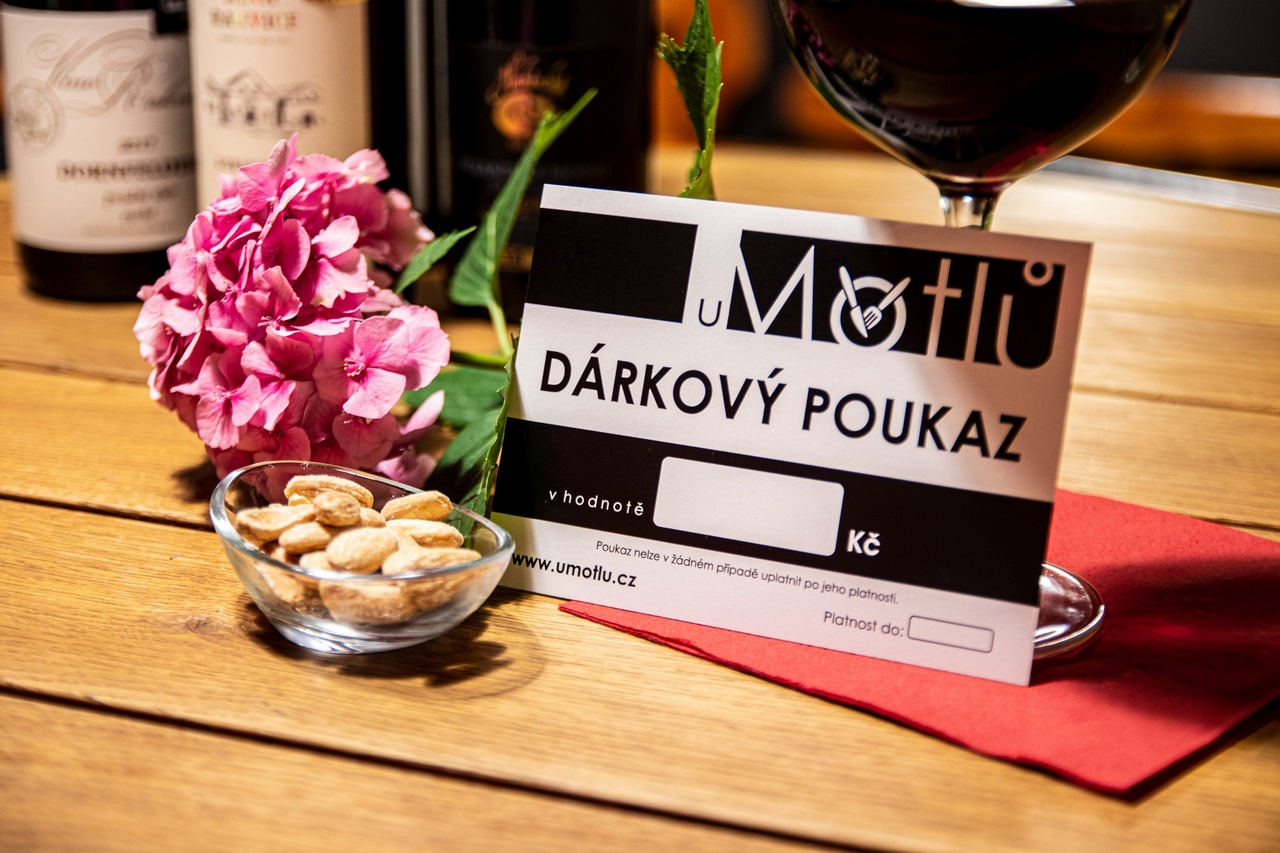 Dárkový poukaz do restaurace U Motlů